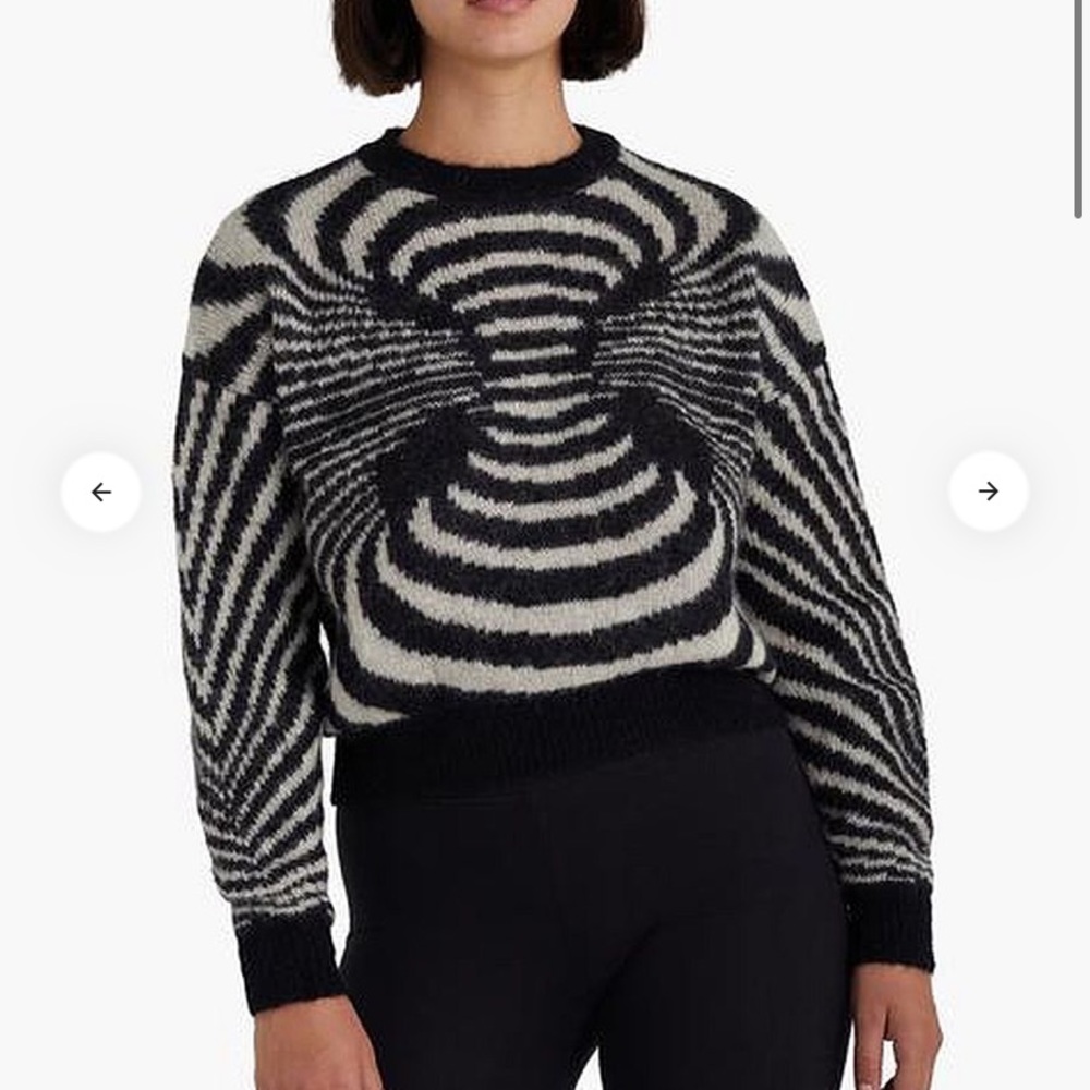 NWT- Paloma Wool Matrix Sweater Black and White Small - Picture 3 of 8